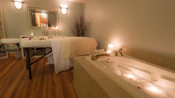 Body treatments, body scrubs, facials, manicures and pedicures, massages