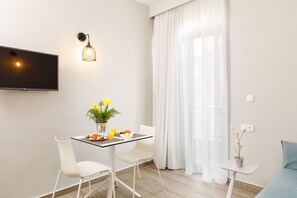 Standard Apartment, 1 Bedroom | Blackout drapes, free WiFi, bed sheets - Sofia Hotel (Agios Vasileios)