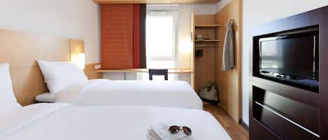 Room, 2 Single Beds | Premium bedding, desk, blackout curtains, soundproofing