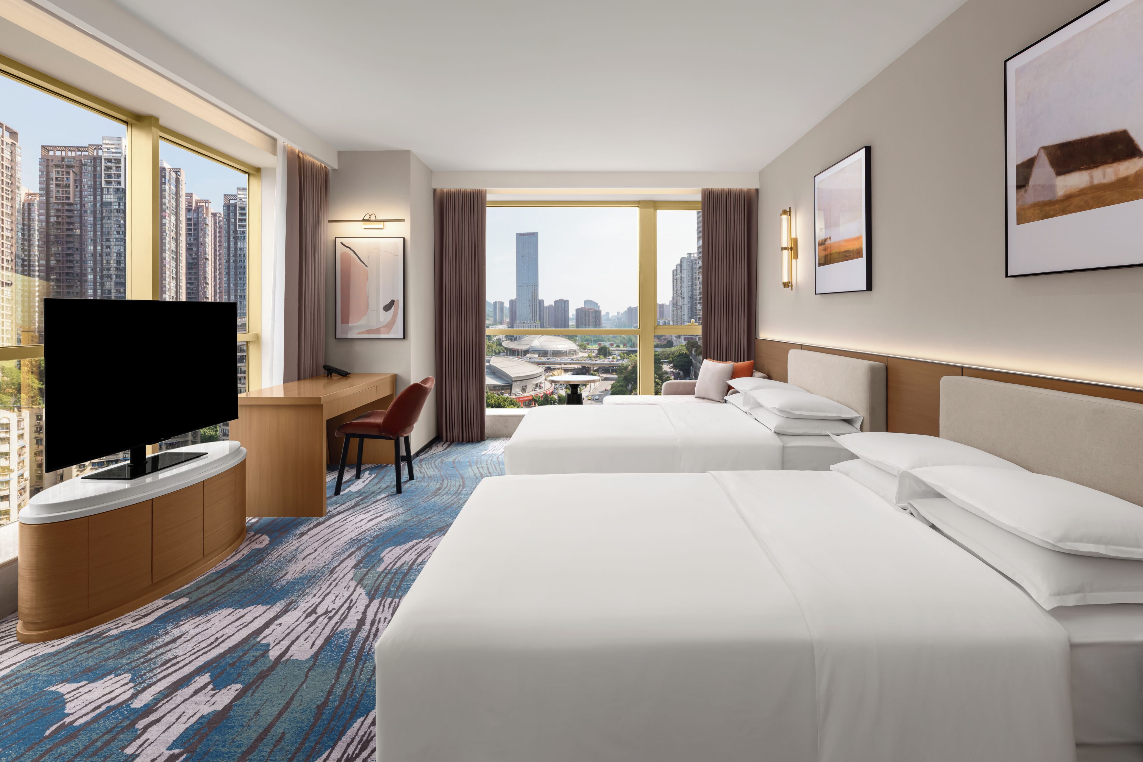 1 bedroom, Egyptian cotton sheets, premium bedding, down duvets