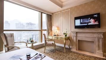 Club-Zimmer, 2 Doppelbetten, Stadtblick | 1 Schlafzimmer, Bettwäsche aus ägyptischer Baumwolle