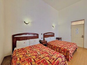 Double Room, 2 Double Beds | Down duvets, in-room safe, individually decorated - Hotel La Alhondiga (Puebla)
