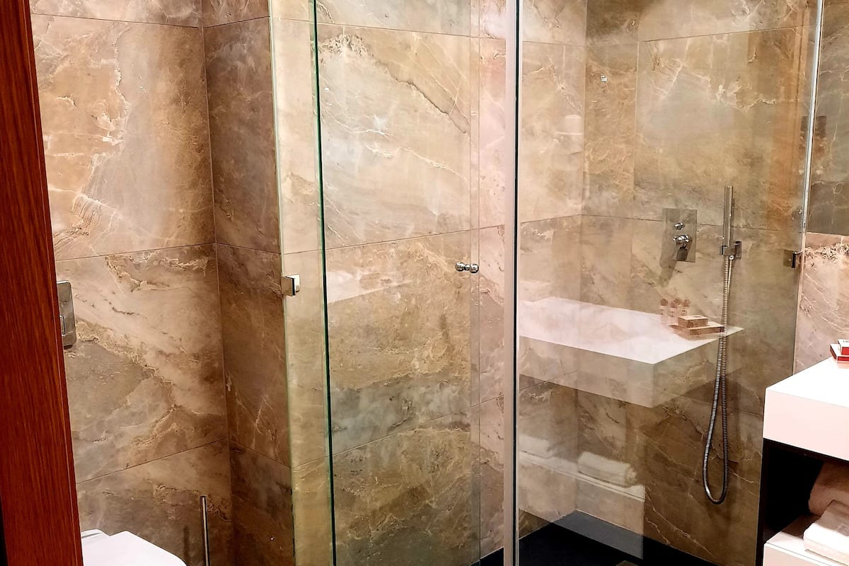 superior twin room | bathroom shower