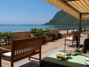 Breakfast, lunch, dinner served; Mediterranean cuisine, alfresco dining 