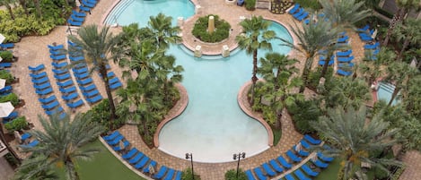 5 piscinas al aire libre, camas de piscina con cargo