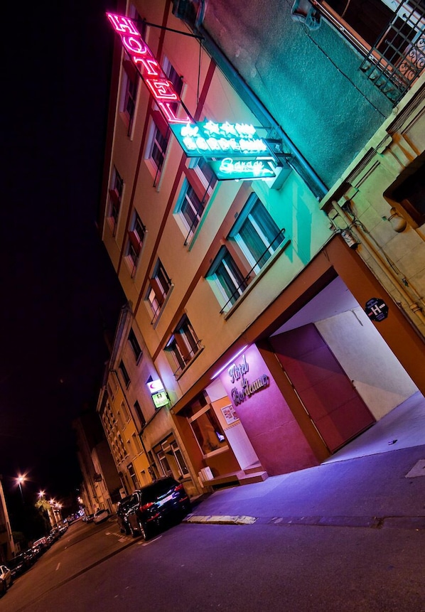 Front of property – evening/night