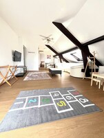 Family Apartment, Multiple Beds | Living area | LCD TV