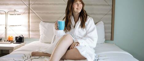 Frette Italian sheets, premium bedding, Tempur-Pedic beds, soundproofing