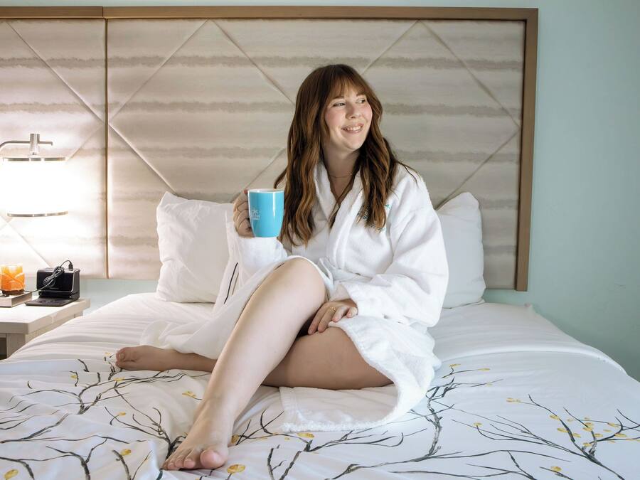 Frette Italian sheets, premium bedding, Tempur-Pedic beds, minibar