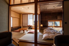 Special room with private open-air bath | Minibar, in-room safe, individually decorated, individually furnished - Tokachigawa Onsen Sanyoan (Otofuke)
