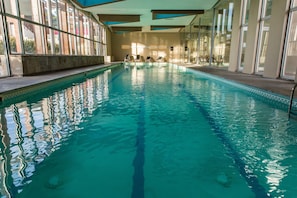 Indoor pool, seasonal outdoor pool