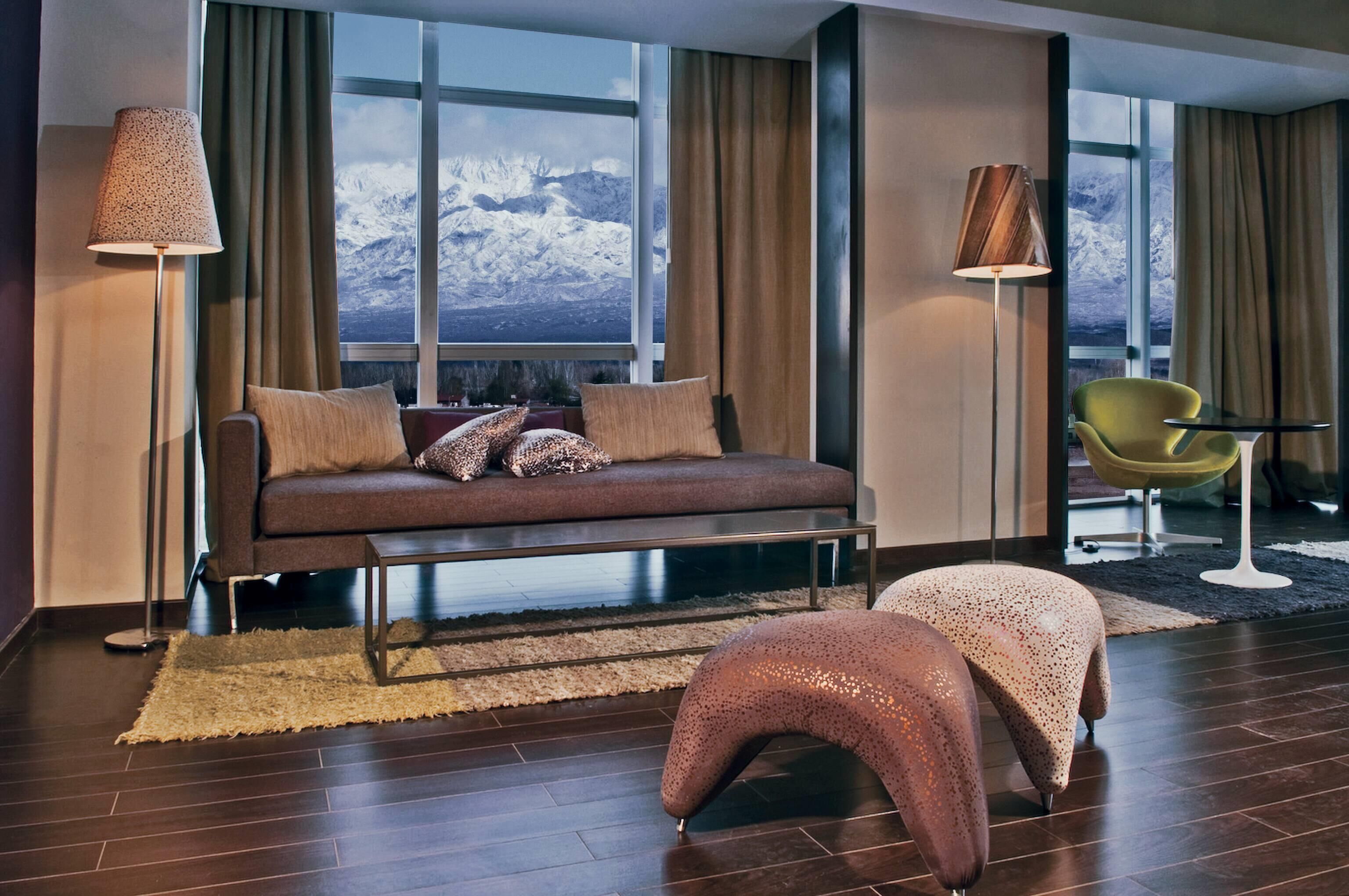 Minibar, caja fuerte, escritorio y cortinas opacas