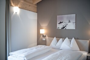 Căn hộ, 3 phòng ngủ, phòng tắm hơi (Alpine Dreams (cleaning fee € 120,-)) | 1 phòng ngủ, bộ đồ giường kháng dị ứng, két bảo mật tại phòng 