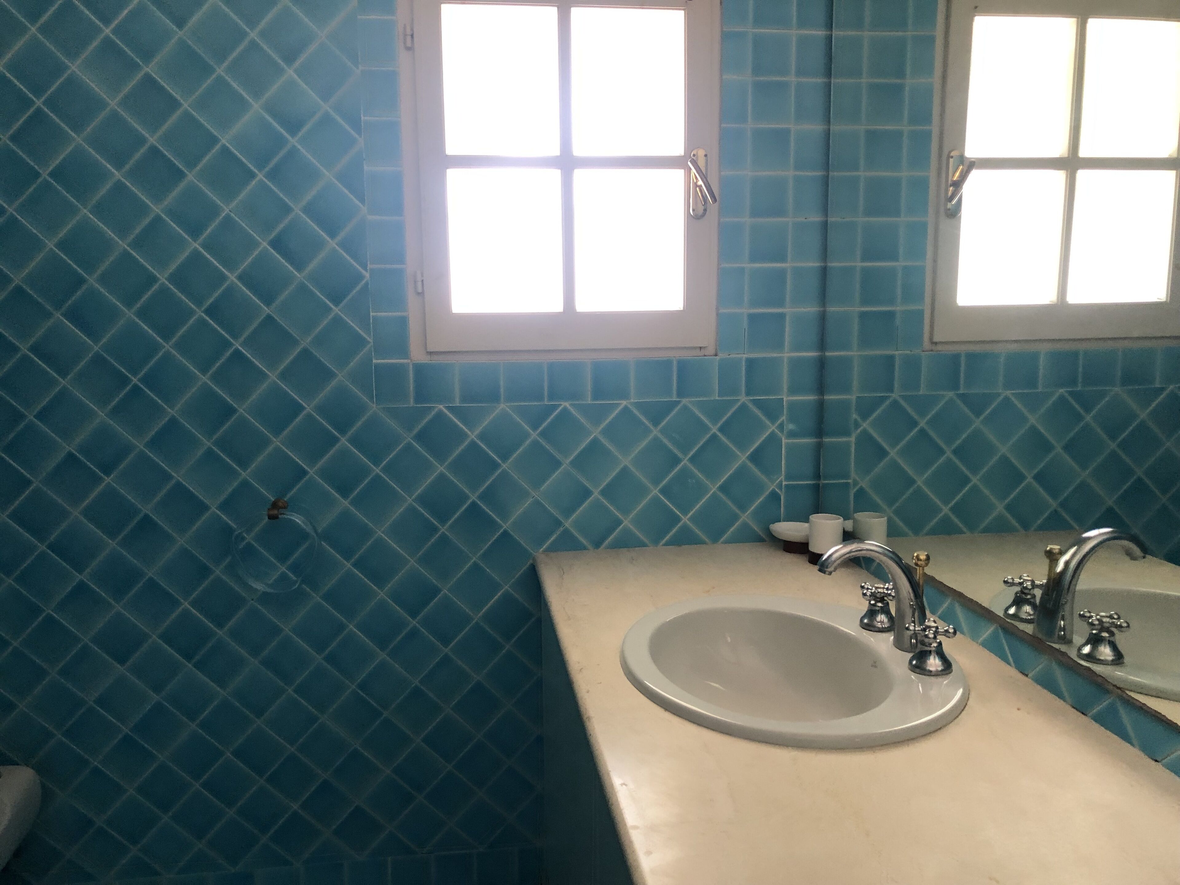 family villa, partial sea view | bathroom | shower, hair dryer, bidet, towels