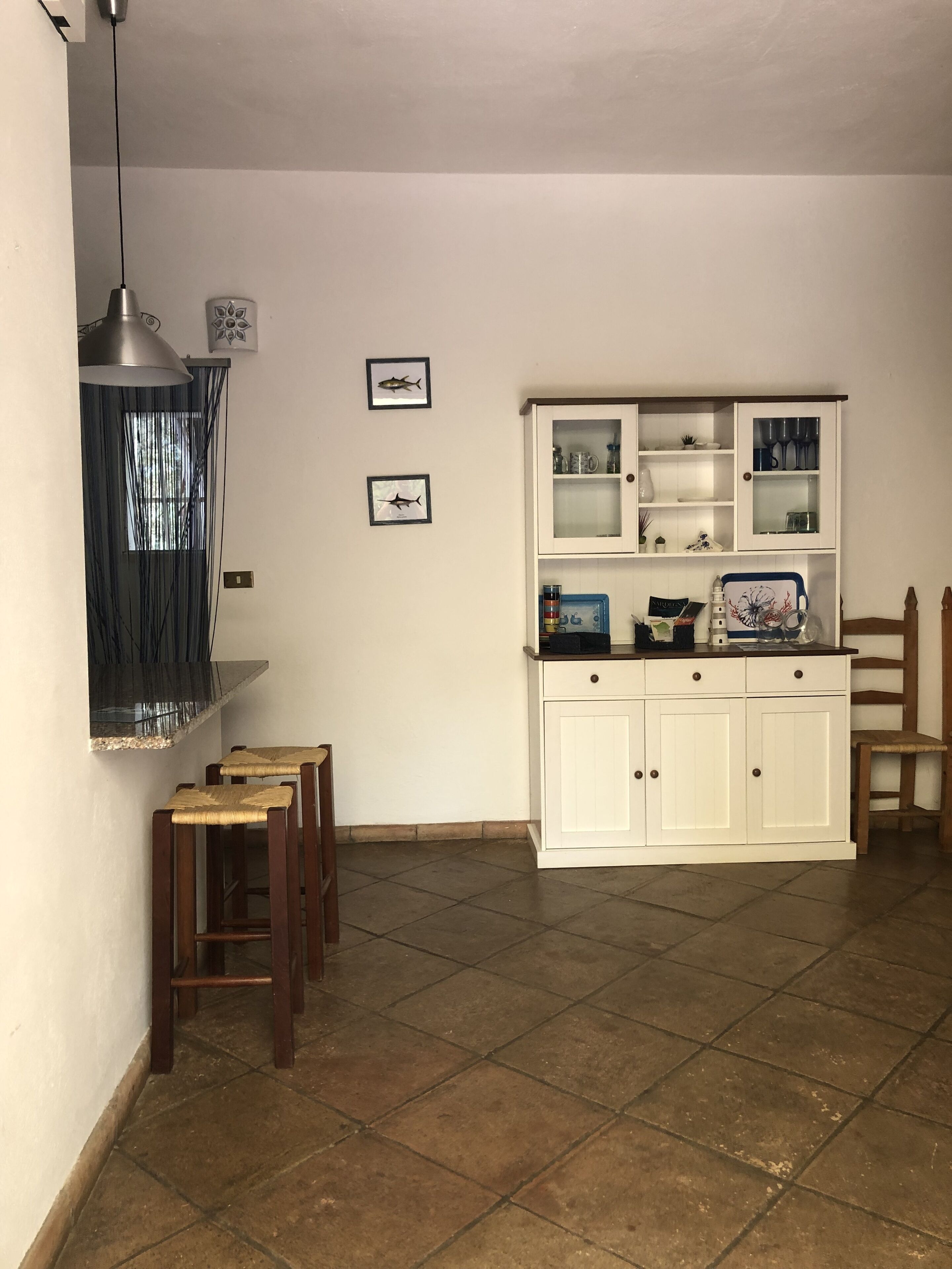 family villa, partial sea view | living area | tv