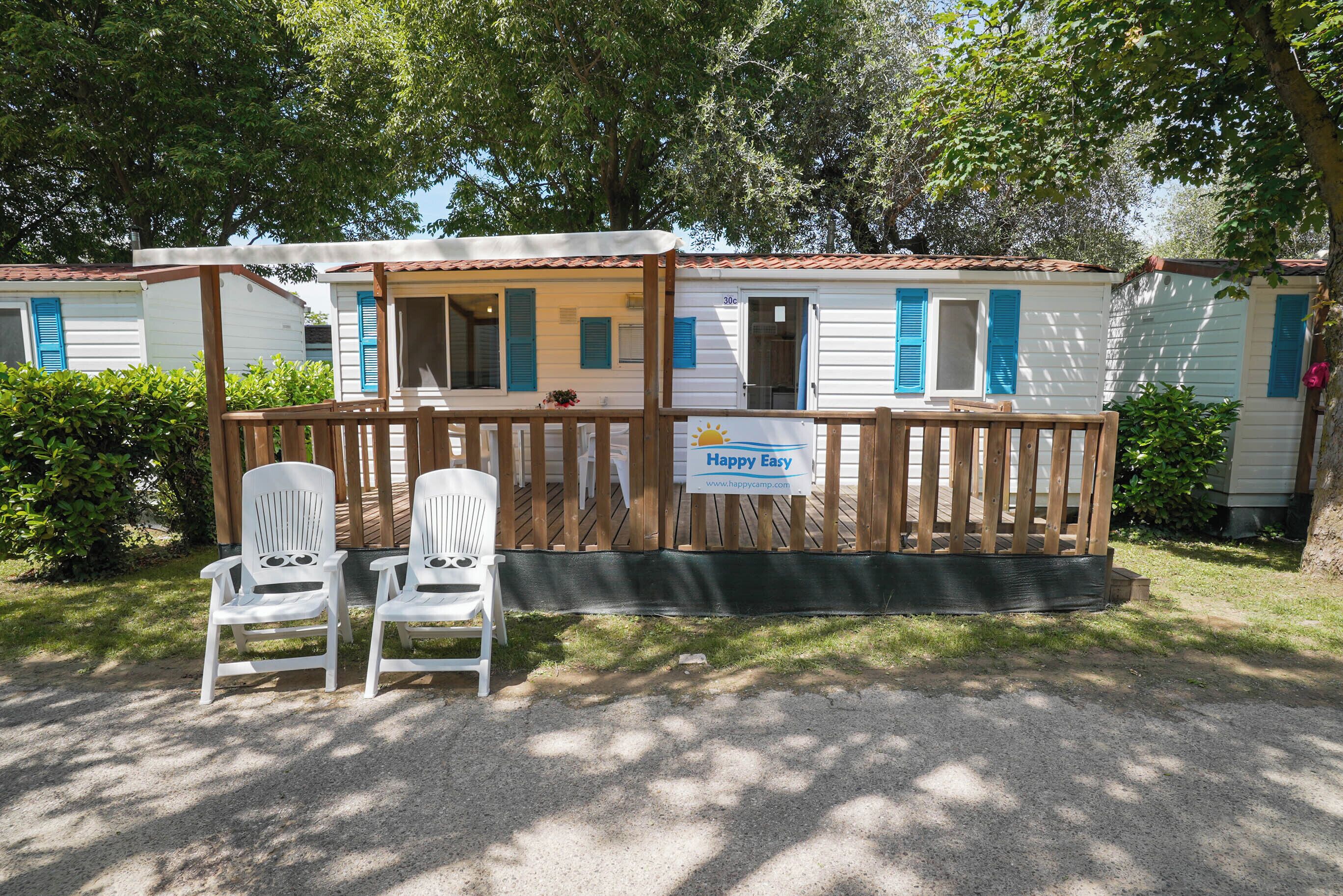 Standaard stacaravan | Terras