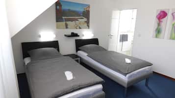 Desk, blackout drapes, iron/ironing board, free WiFi