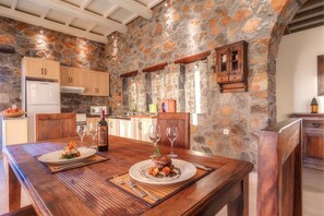 Superior Villa, 2 Bedrooms, Sea View (Artemis) | Private kitchen