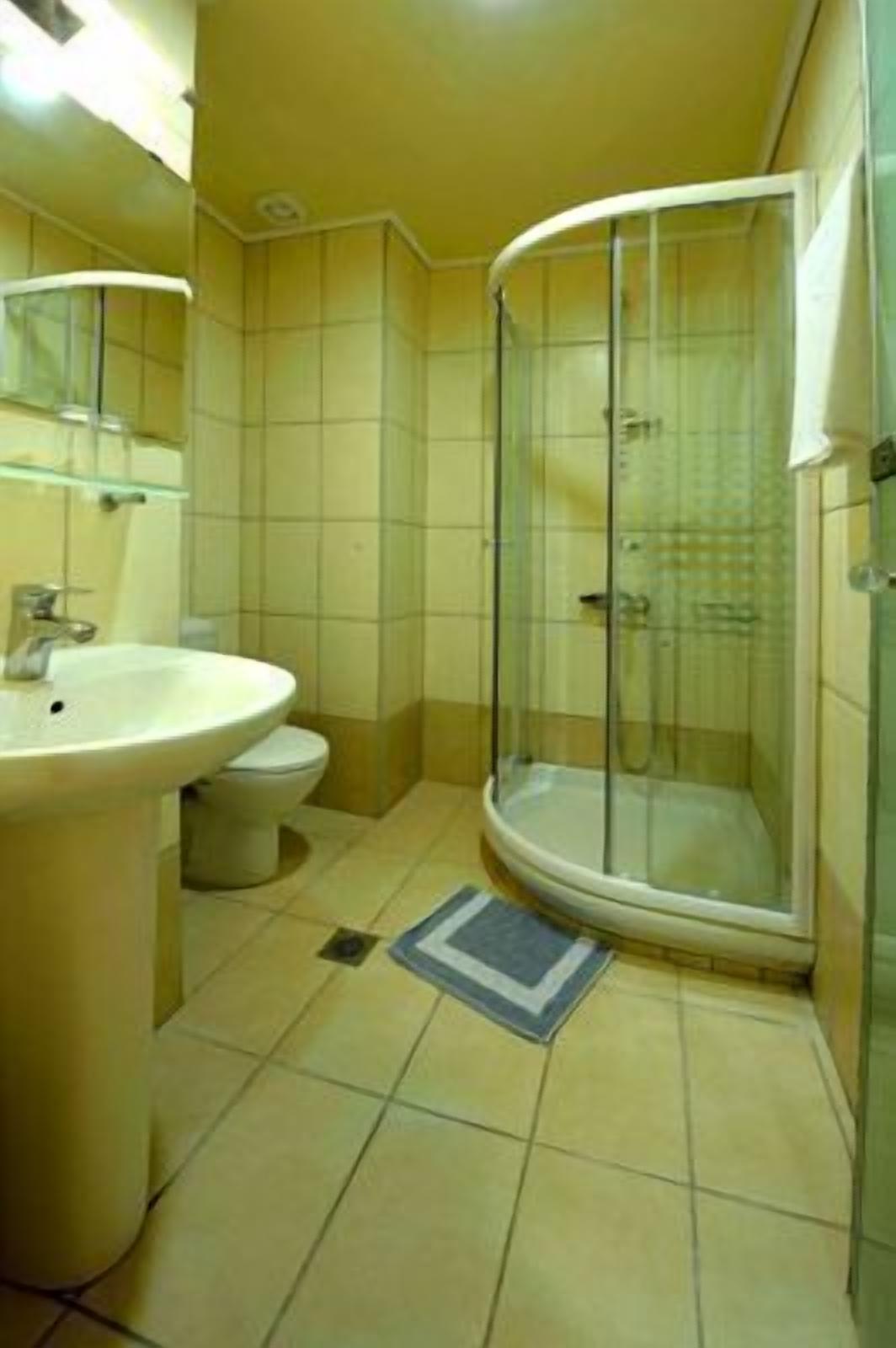 free toiletries, hair dryer, slippers, towels