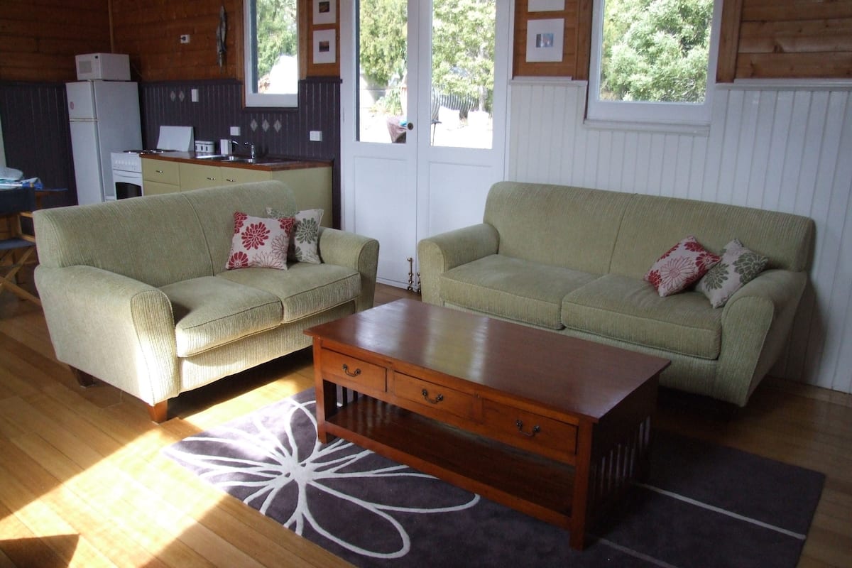 all angels church house | living area | lcd tv, dvd player