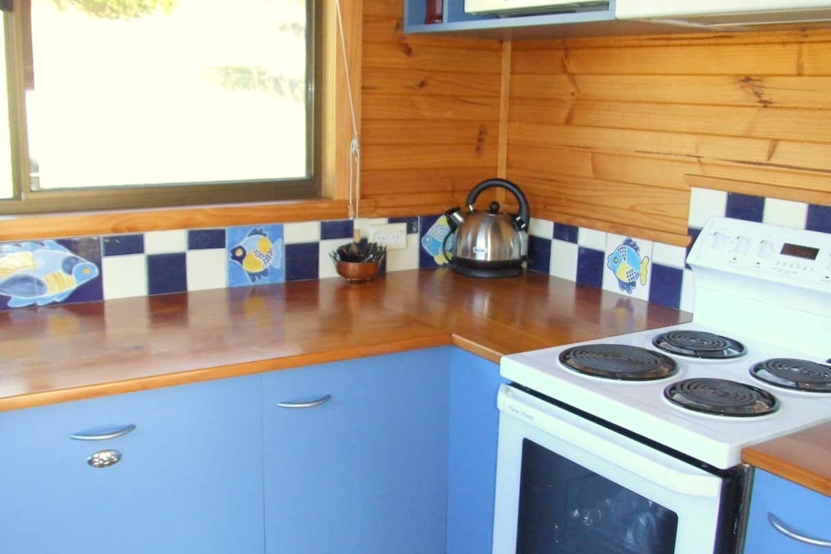 oyster catcher villa | private kitchen | fridge, microwave, coffee/tea maker, electric kettle