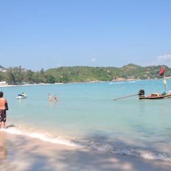 On the beach, beach bar, kayaking, rowing