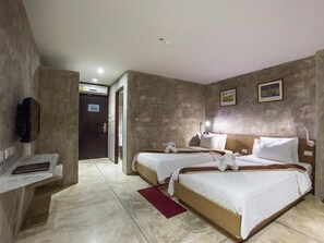 Standard Twin Bed (No Window) | Minibar, in-room safe, desk, free WiFi - Buddy Boutique Inn (Bangkok)