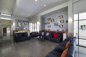 Sitteområde i lobbyen