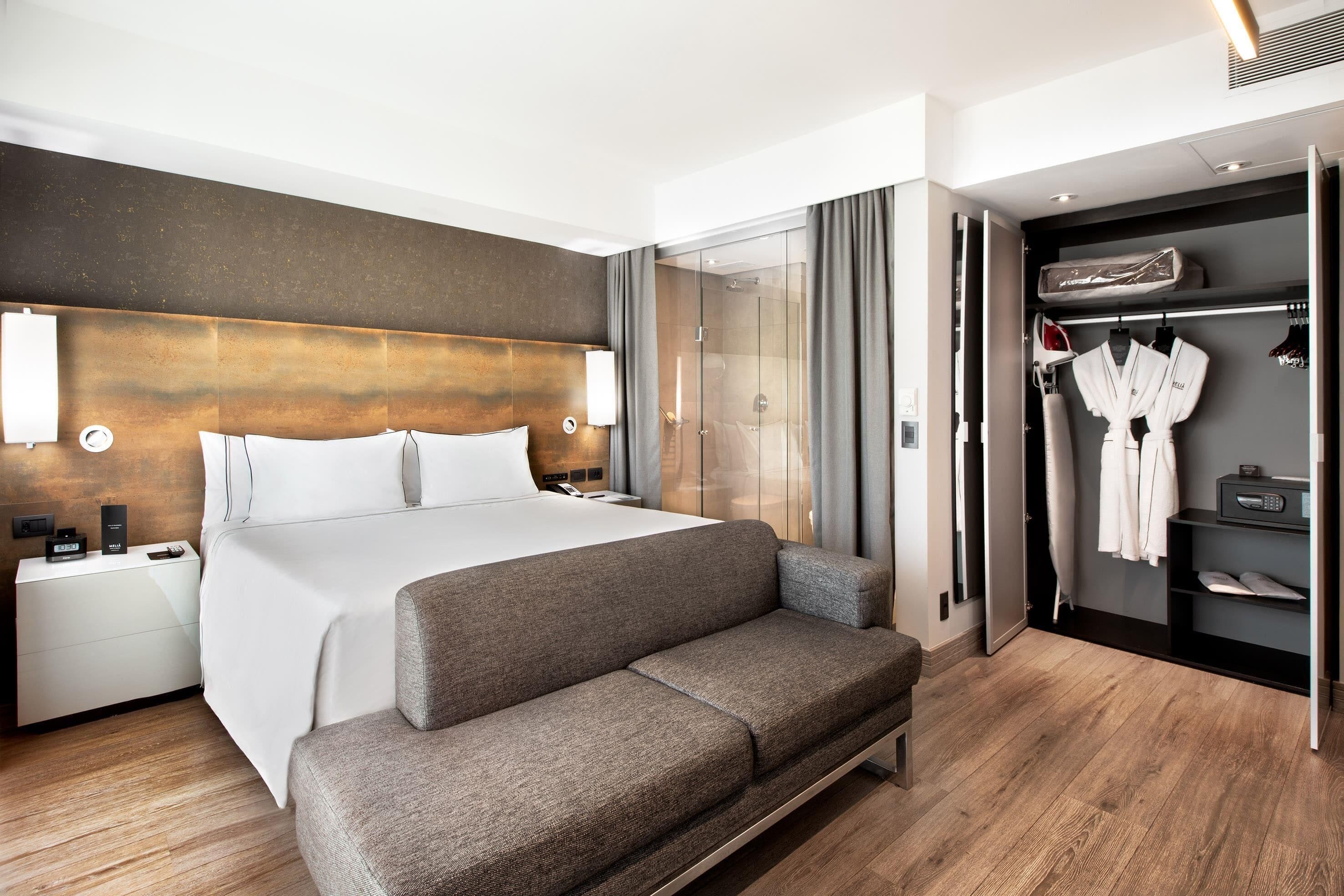 Egyptian cotton sheets, premium bedding, minibar, in-room safe