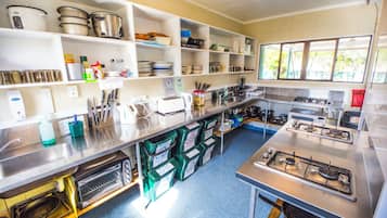 Full-sized fridge, microwave, oven, stovetop