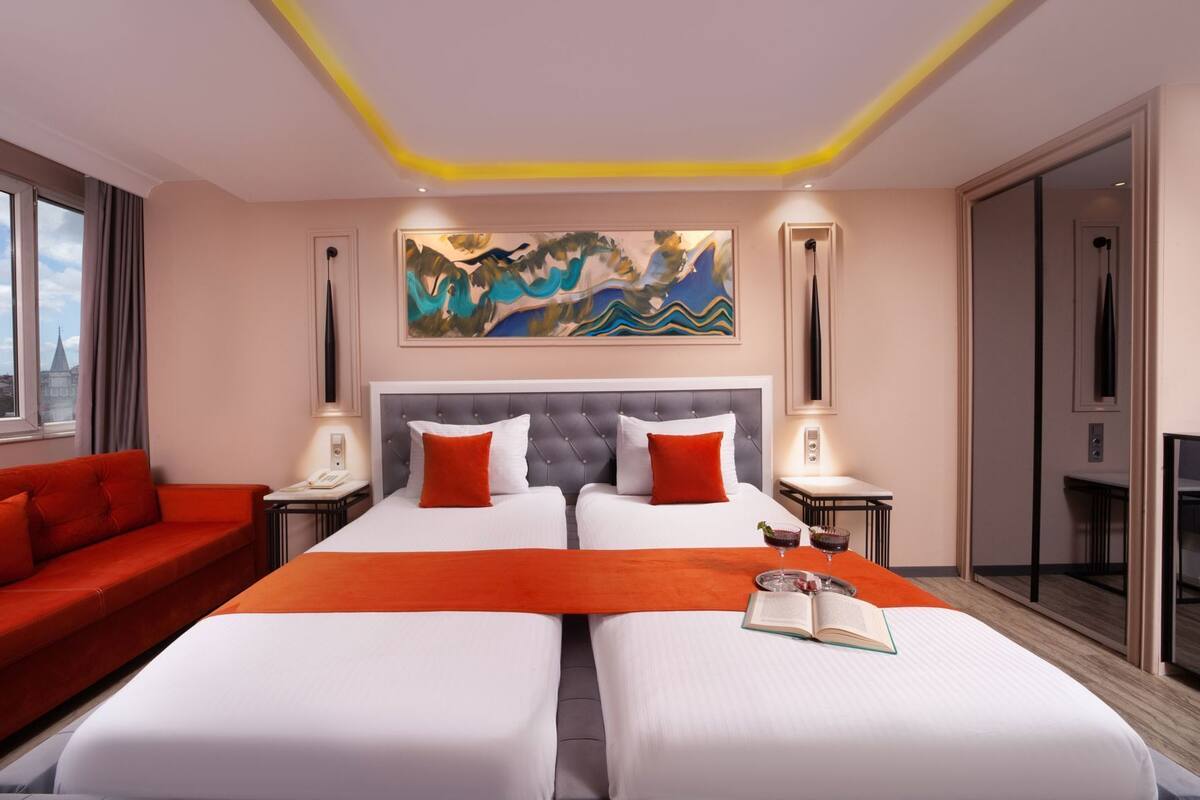 Hochwertige Bettwaren, Pillowtop-Betten, Minibar, Zimmersafe