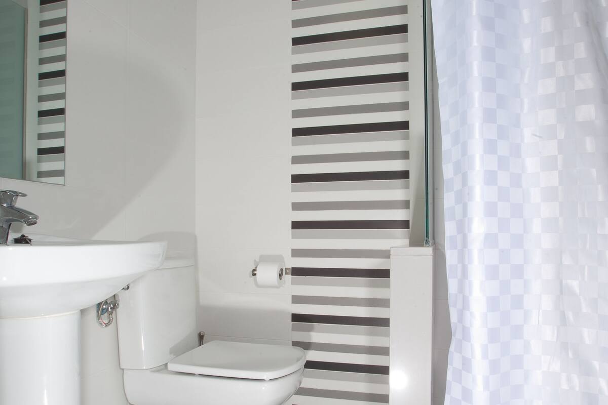 Basic Studio (2/3 People) | Bathroom | Shower, towels