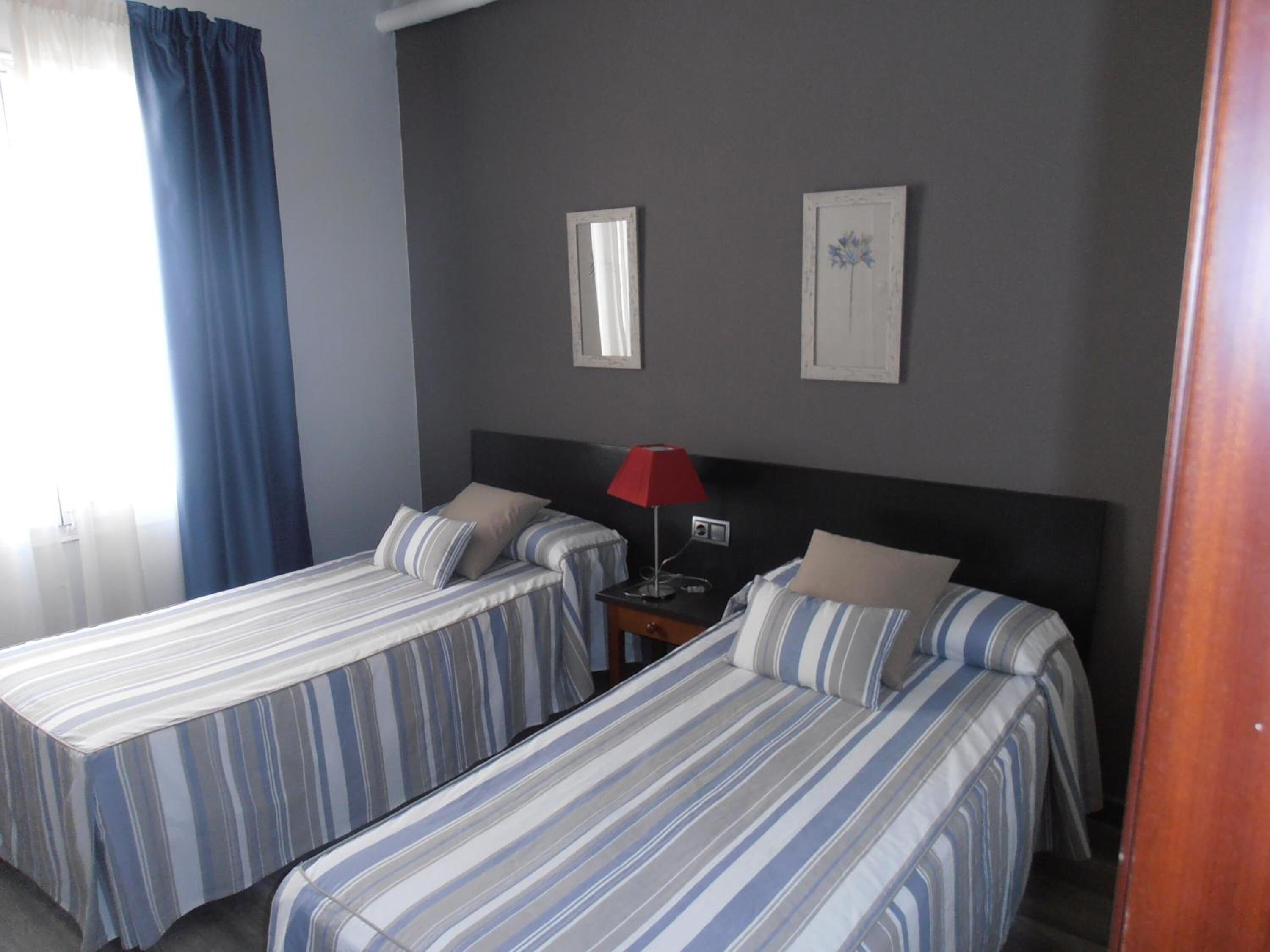 desk, laptop workspace, blackout curtains, free wifi