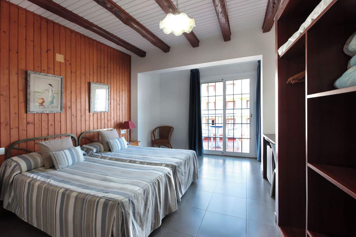 standard double room, river view | desk, laptop workspace, blackout curtains, free wifi