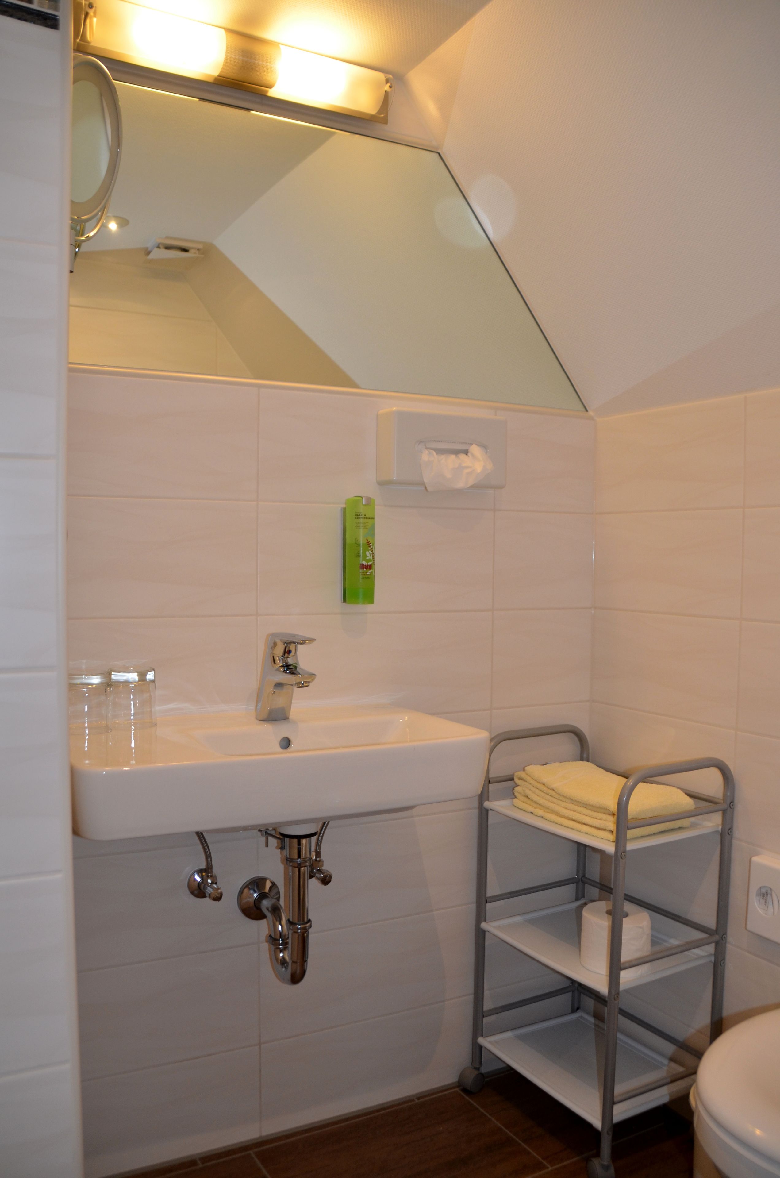 single room | bathroom | shower, free toiletries, hair dryer, towels