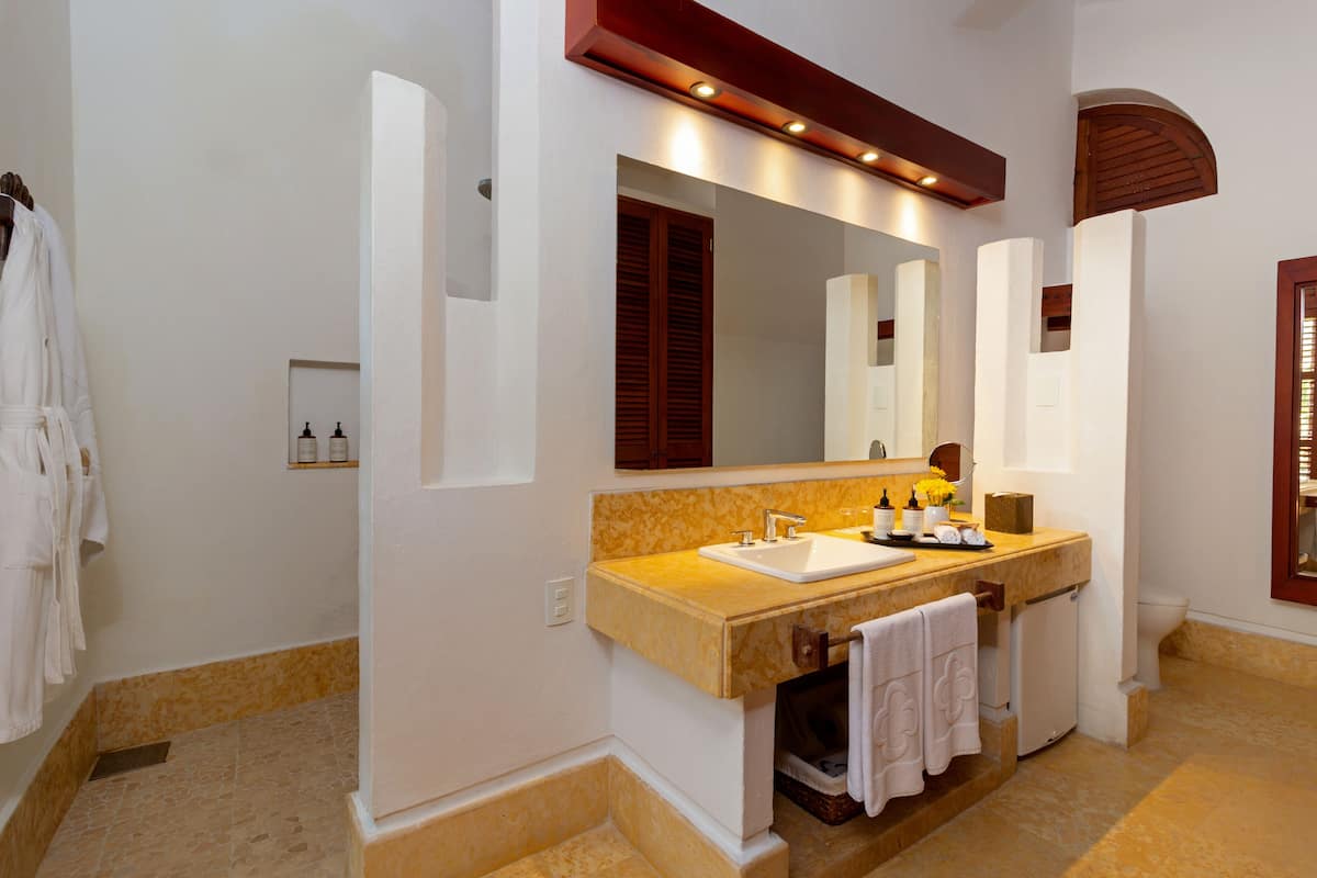 suite especial | bathroom | shower, rainfall showerhead, free toiletries, hair dryer