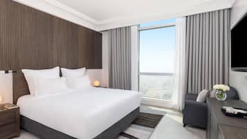 Deluxe Junior Suite, 2 Single Size Beds, City View | Sábanas de algodón egipcio y ropa de cama de alta calidad