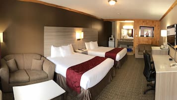 Sviitti, 2 keskisuurta parisänkyä | Äänieristys, silitysrauta/-lauta, ilmaiset vauvansängyt, ilmainen Wi-Fi