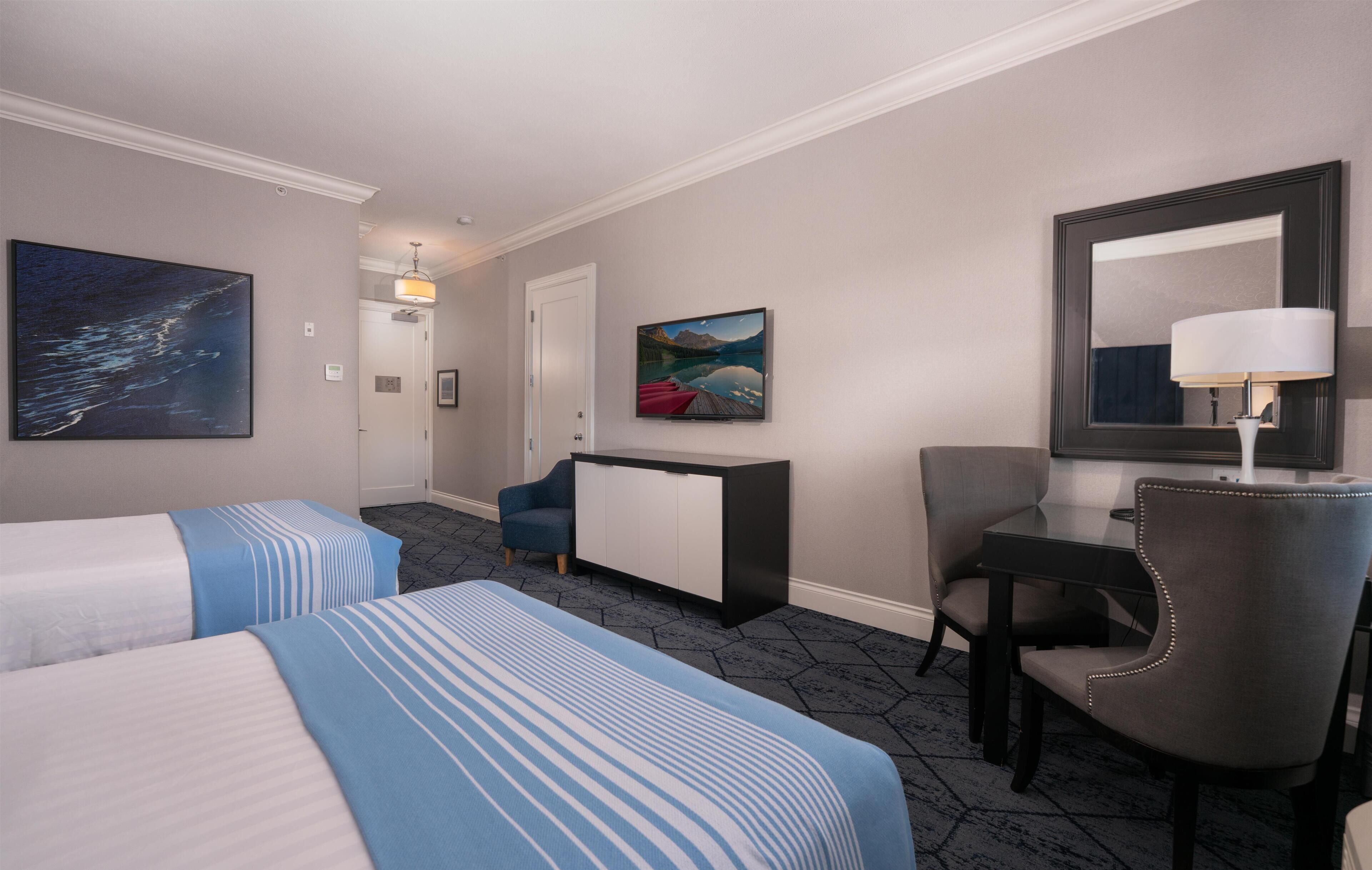 Standard Room, 2 Queen Beds, Non Smoking, Ocean View (Prestige Floor) | Premium bedding, pillowtop beds, in-room safe, individually decorated