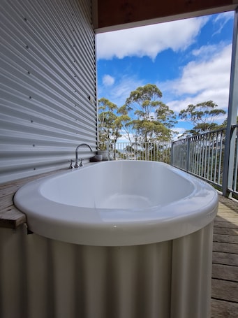 Casa famĆlia, 2 quartos, vista para a montanha, ao lado da montanha | Banheiro | Toalhas de banho