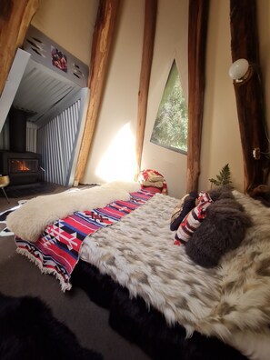 Tente Deluxe, 1 lit double, vue jardin