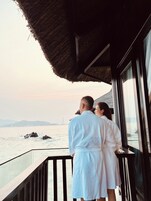 Outdoor treatment areas, sauna, hot tub, body treatments, body wraps