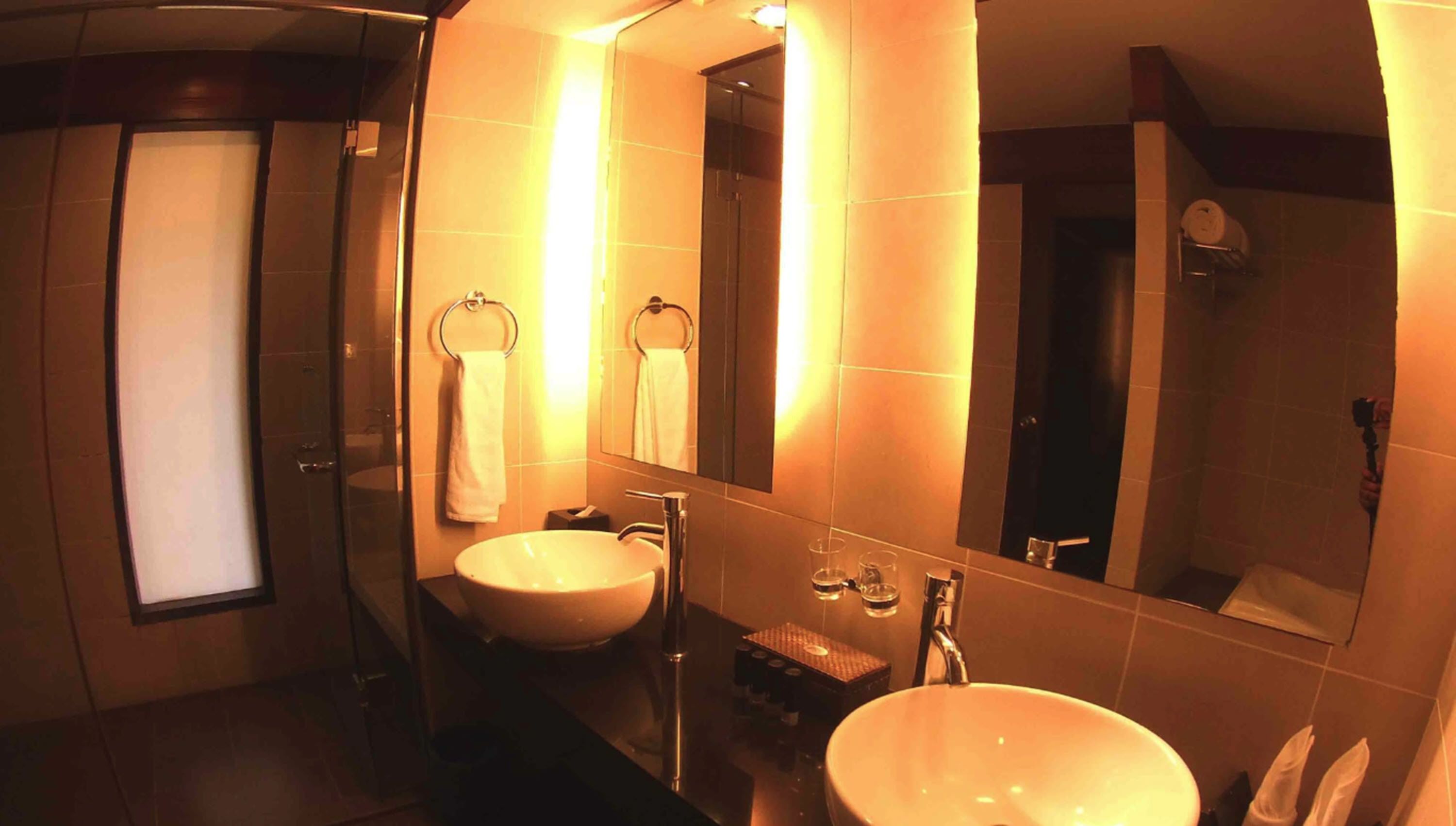 free toiletries, hair dryer, bathrobes, slippers