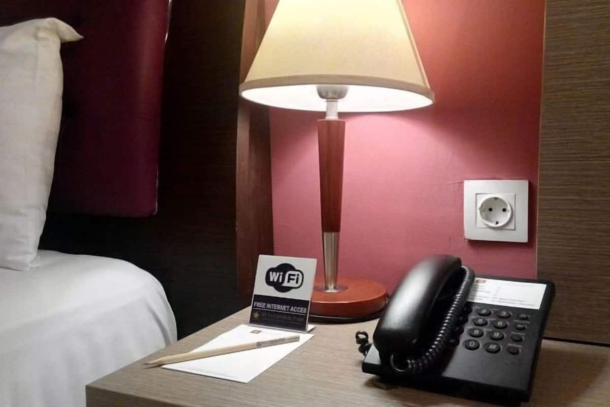 In-room safe, desk, blackout curtains, iron/ironing board