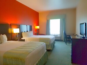 In-room safe, desk, laptop workspace, soundproofing - Ramada by Wyndham South Waco (Hewitt)