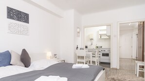 Apartment, Kitchen | 1 bedroom, desk, laptop workspace, iron/ironing board - Kriehubergasse by Welcome2Vienna (Vienna)
