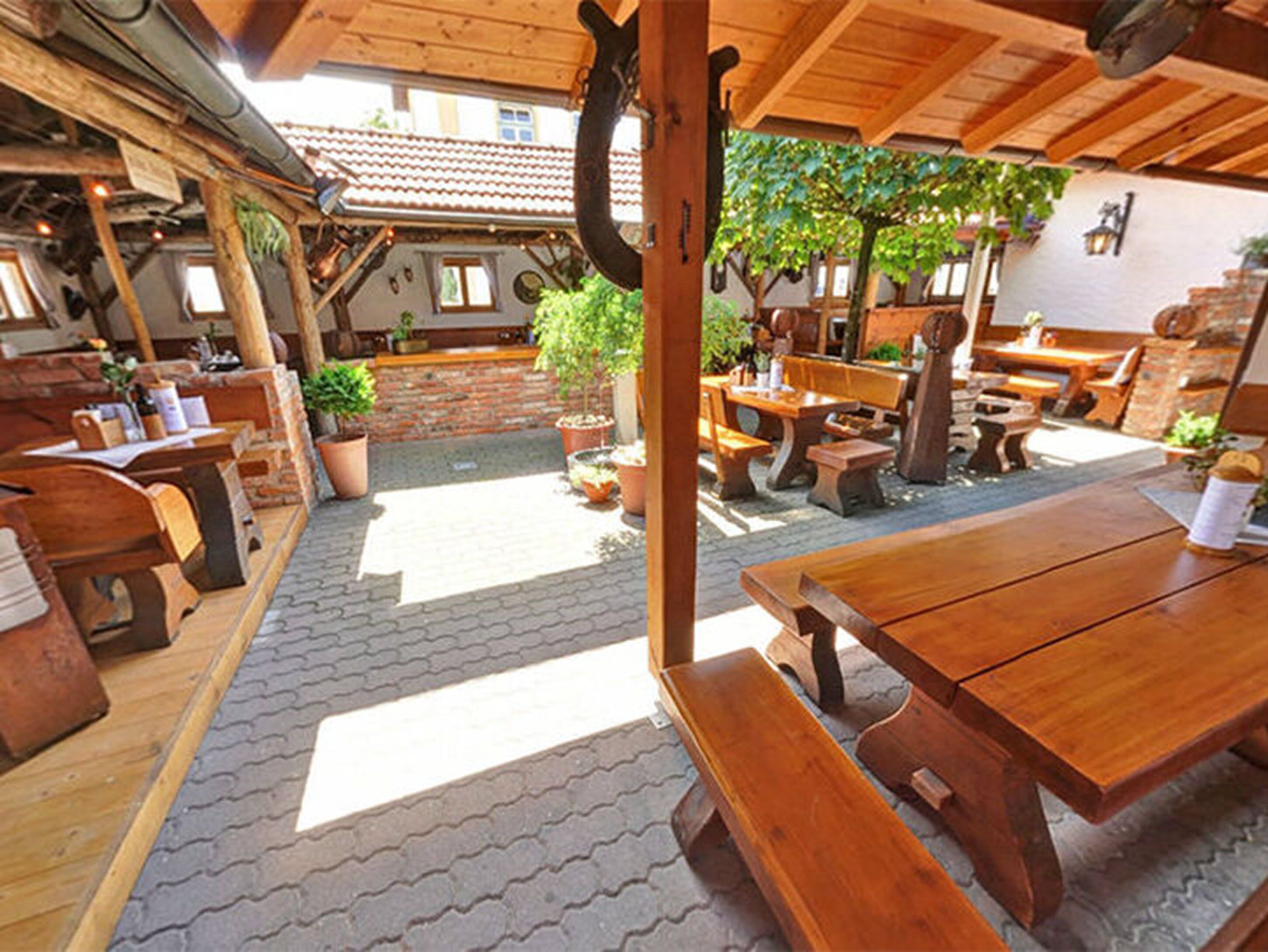 outdoor wedding area