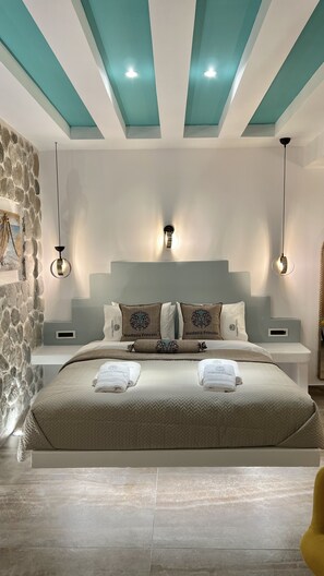 Luxury Suite, Beachfront (Plunge Pool) | 1 dormitorio, ropa de cama hipoalergénica, caja fuerte