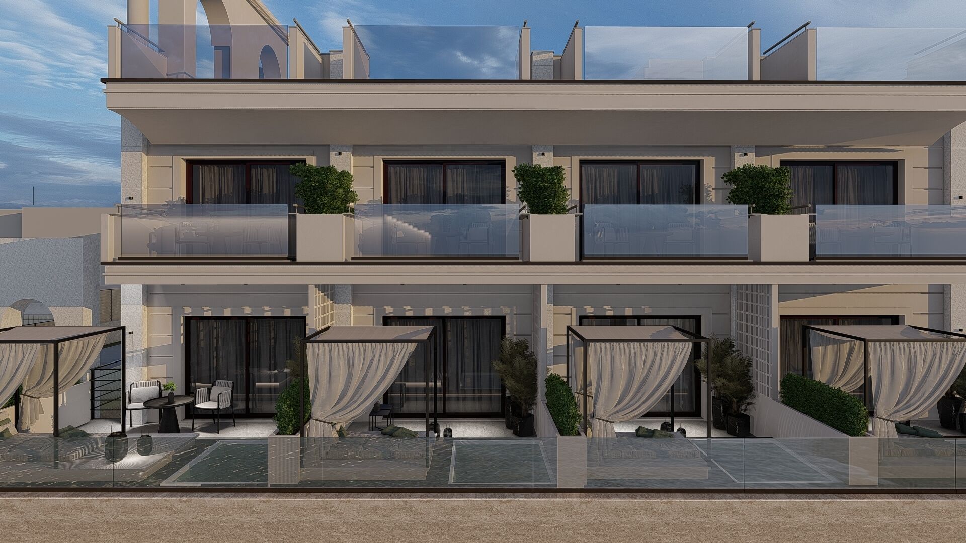 deluxe double room, 1 king bed, jetted tub, sea view | terrace/patio