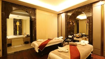 Couples treatment room(s), sauna, hot tub, body treatments, hydrotherapy